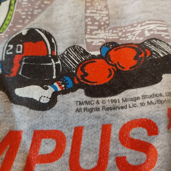 Vintage turtles ninja shirt 1991 rare - Picture 2 of 8